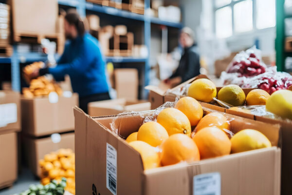 grovery store staff receiving goods
